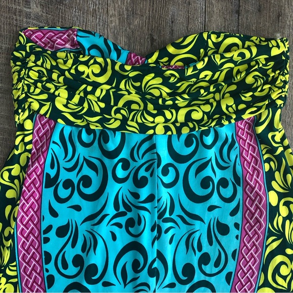 Karlie Multicolored Strapless Top Size Medium - Picture 4 of 7